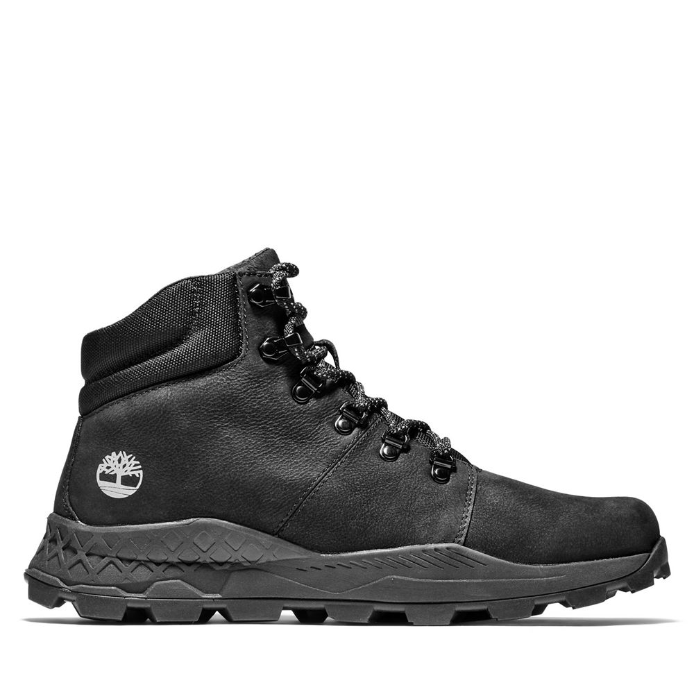 Timberland Mens Hiker Boots Brooklyn Waterproof Low - Black - India KV1526403